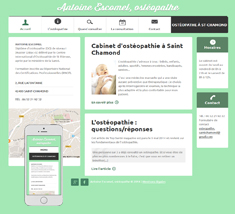 site vitrine pour une ostéopathe : stratégie référencement, identité graphique, création site, suivi SEO